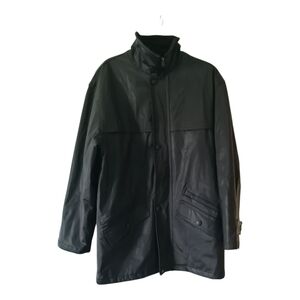 Massimo Black Raincoat for Mens S